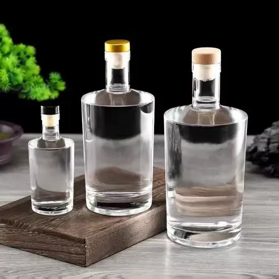 100ml Glass Whisky Gin Vodka Tequila ပုလင်းများ T-Cork
